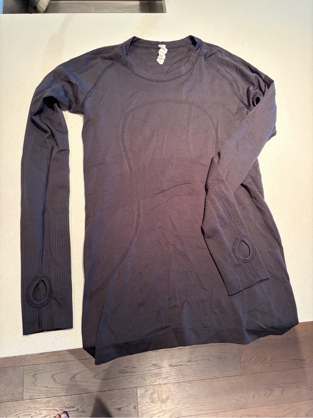 lululemon athletica Long Sleeve Scoop Neck Sweater - Charcoal